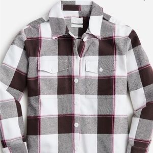J. Crew Relaxed Flannel Shirt Jacket